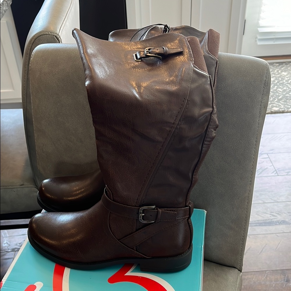 BareTraps Brown Knee-High Boots